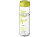 H2O Active® Vibe 850 ml Sportflasche mit Drehdeckel, transparent, limone bedrucken, Art.-Nr. 21043005