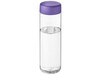 H2O Active® Vibe 850 ml Sportflasche mit Drehdeckel, transparent, lila bedrucken, Art.-Nr. 21043007