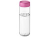 H2O Active® Vibe 850 ml Sportflasche mit Drehdeckel, transparent, rosa bedrucken, Art.-Nr. 21043008