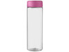 H2O Active® Vibe 850 ml Sportflasche mit Drehdeckel, transparent, rosa bedrucken, Art.-Nr. 21043008
