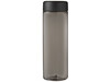 H2O Active® Vibe 850 ml Sportflasche mit Drehdeckel, kohle, schwarz bedrucken, Art.-Nr. 21043012