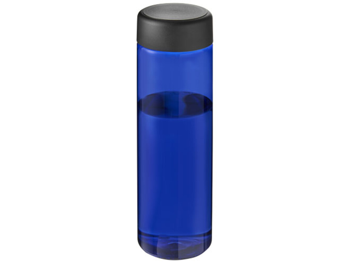 H2O Active® Vibe 850 ml Sportflasche mit Drehdeckel, blau, schwarz bedrucken, Art.-Nr. 21043014