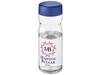 H2O Active® Base 650 ml Sportflasche mit Drehdeckel, transparent, blau bedrucken, Art.-Nr. 21043101