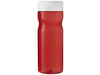 H2O Active® Base 650 ml Sportflasche mit Drehdeckel, rot, weiss bedrucken, Art.-Nr. 21043115