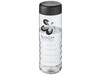 H2O Active® Treble 750 ml Flasche mit Drehdeckel, transparent, schwarz bedrucken, Art.-Nr. 21043400