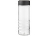 H2O Active® Treble 750 ml Flasche mit Drehdeckel, transparent, schwarz bedrucken, Art.-Nr. 21043400