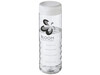 H2O Active® Treble 750 ml Flasche mit Drehdeckel, transparent, weiss bedrucken, Art.-Nr. 21043403