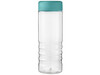 H2O Active® Treble 750 ml Flasche mit Drehdeckel, transparent, aquablau bedrucken, Art.-Nr. 21043404