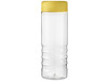 H2O Active® Treble 750 ml Flasche mit Drehdeckel, transparent, gelb bedrucken, Art.-Nr. 21043408