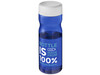 H2O Active® Eco Base 650 ml Sportflasche mit Drehdeckel, blau, weiss bedrucken, Art.-Nr. 21043503
