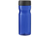 H2O Active® Eco Base 650 ml Sportflasche mit Drehdeckel, blau, schwarz bedrucken, Art.-Nr. 21043504