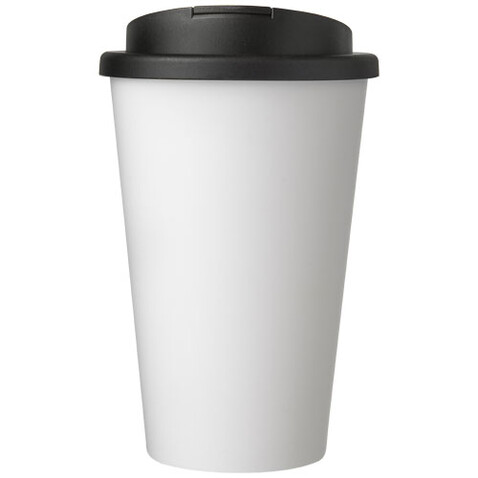 Americano® 350 ml Isolierbecher mit auslaufsicherem Schraubverschluss, weiss, schwarz bedrucken, Art.-Nr. 21069500 Americano® 350 ml Isolierbecher mit auslaufsicherem Schraubverschluss, weiss, schwarz bedrucken, Art.-Nr. 21069500