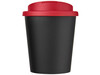 Americano® Espresso 250 ml Isolierbecher mit auslaufsicherem Schraubverschluss, schwarz, rot bedrucken, Art.-Nr. 21069908