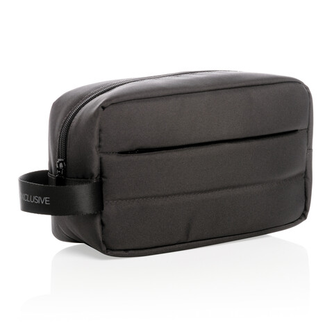 Impact AWARE™ RPET Kulturtasche schwarz bedrucken, Art.-Nr. P820.201