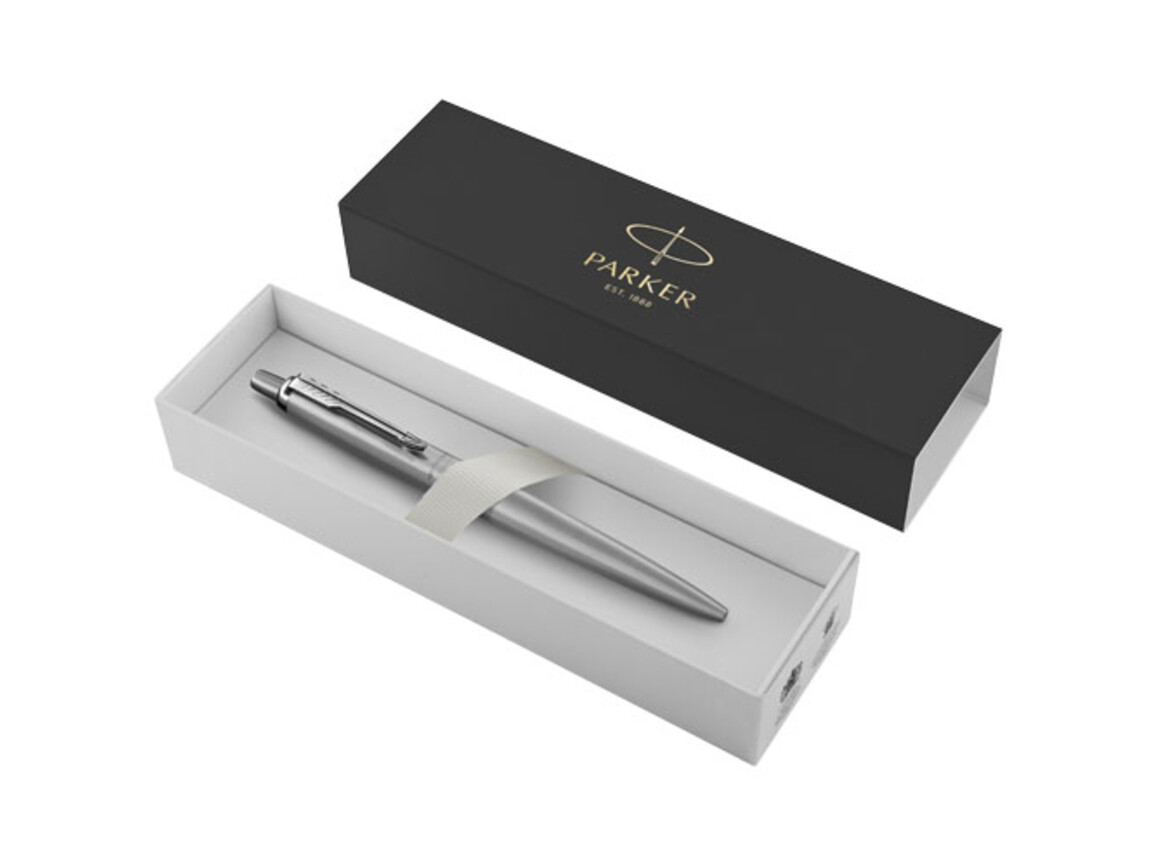 Jotter einfarbiger XL Kugelschreiber, edelstahl grau bedrucken, Art.-Nr. 10772482