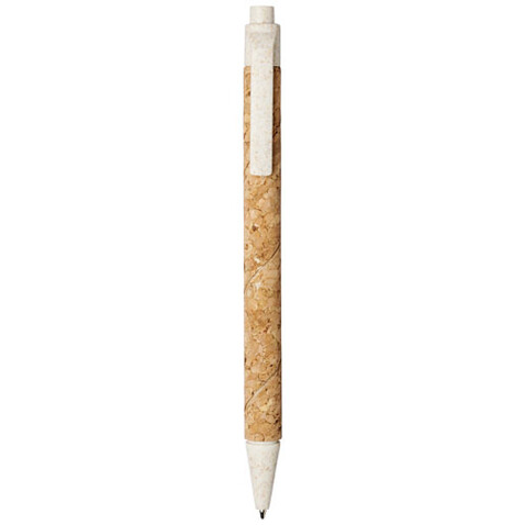 Midar Kugelschreiber aus Kork und Weizenstroh (schwarze Mine), natur, creme bedrucken, Art.-Nr. 10738503 Midar Kugelschreiber aus Kork und Weizenstroh (schwarze Mine), natur, creme bedrucken, Art.-Nr. 10738503