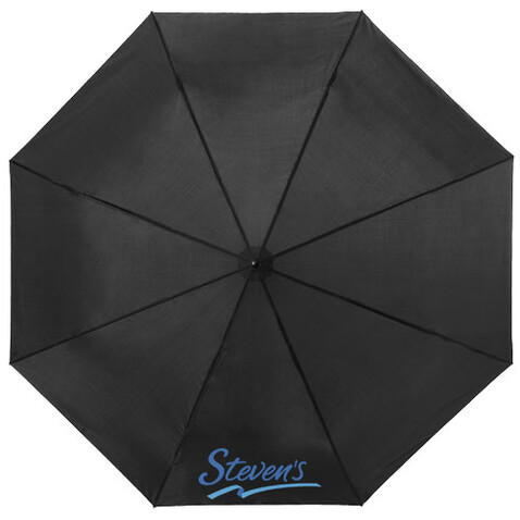 Ida 21,5" Kompaktregenschirm, schwarz bedrucken, Art.-Nr. 10905200 Ida 21,5" Kompaktregenschirm, schwarz bedrucken, Art.-Nr. 10905200