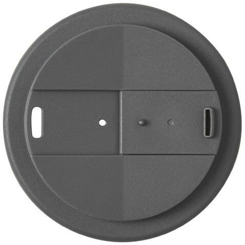 Americano® Espresso 250 ml Isolierbecher mit auslaufsicherem Schraubverschluss, weiss, grau bedrucken, Art.-Nr. 21069905