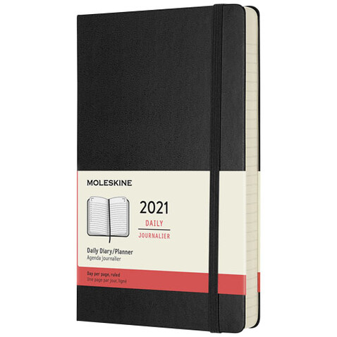 Moleskine Hardcover 12 Monate Tageskalender, schwarz bedrucken, Art.-Nr. 10775390 Moleskine Hardcover 12 Monate Tageskalender, schwarz bedrucken, Art.-Nr. 10775390