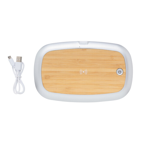Rena UV-C Sterilisations-Box mit 5W Wireless Charger grau bedrucken, Art.-Nr. P301.132 Rena UV-C Sterilisations-Box mit 5W Wireless Charger grau bedrucken, Art.-Nr. P301.132