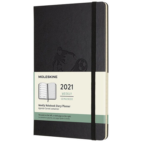 Moleskine Hardcover 12 Monate Wochenkalender L, schwarz bedrucken, Art.-Nr. 10775490 Moleskine Hardcover 12 Monate Wochenkalender L, schwarz bedrucken, Art.-Nr. 10775490