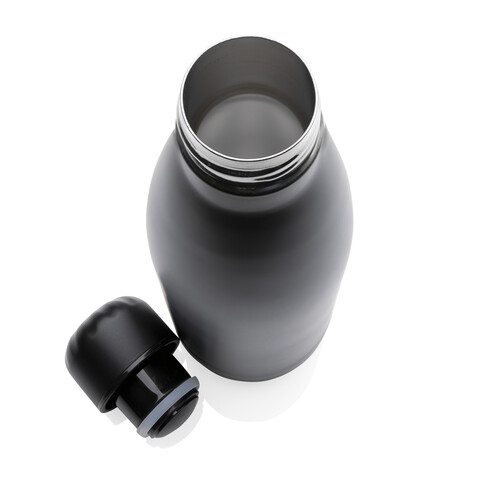Einfarbige Vakuumisolierte Stainless Steel Flasche schwarz bedrucken, Art.-Nr. P436.461 Einfarbige Vakuumisolierte Stainless Steel Flasche schwarz bedrucken, Art.-Nr. P436.461