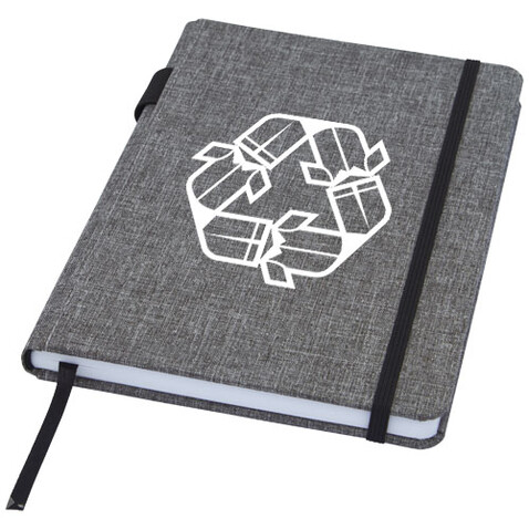 Orin A5 Notizbuch aus RPET, heather grau bedrucken, Art.-Nr. 10774280 Orin A5 Notizbuch aus RPET, heather grau bedrucken, Art.-Nr. 10774280