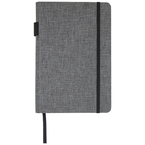 Orin A5 Notizbuch aus RPET, heather grau bedrucken, Art.-Nr. 10774280 Orin A5 Notizbuch aus RPET, heather grau bedrucken, Art.-Nr. 10774280