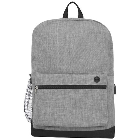 Hoss 15,6" Business Laptop-Rucksack 16L, heather mediumgrau bedrucken, Art.-Nr. 12051106 Hoss 15,6" Business Laptop-Rucksack 16L, heather mediumgrau bedrucken, Art.-Nr. 12051106
