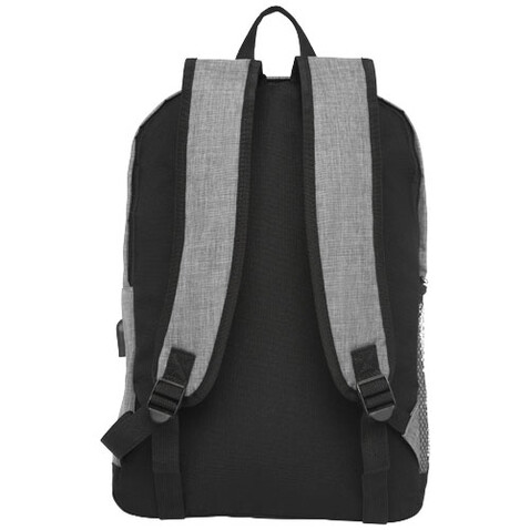 Hoss 15,6" Business Laptop-Rucksack 16L, heather mediumgrau bedrucken, Art.-Nr. 12051106 Hoss 15,6" Business Laptop-Rucksack 16L, heather mediumgrau bedrucken, Art.-Nr. 12051106