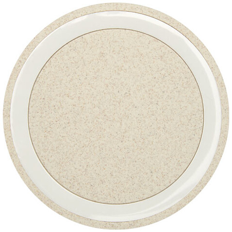 Naka kabelloses 5W Ladepad aus Weizenstroh, beige bedrucken, Art.-Nr. 12413602 Naka kabelloses 5W Ladepad aus Weizenstroh, beige bedrucken, Art.-Nr. 12413602