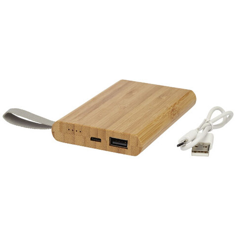 Tulda 5000 mAh Powerbank aus Bambus, natur bedrucken, Art.-Nr. 12414571 Tulda 5000 mAh Powerbank aus Bambus, natur bedrucken, Art.-Nr. 12414571