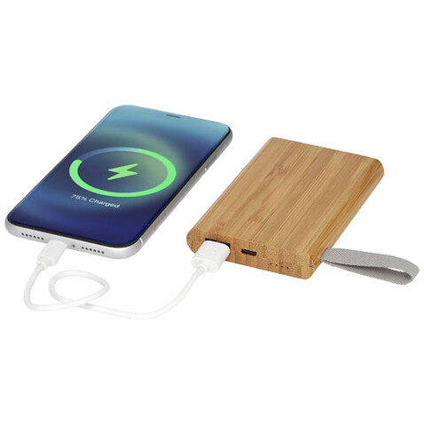 Tulda 5000 mAh Powerbank aus Bambus, natur bedrucken, Art.-Nr. 12414571 Tulda 5000 mAh Powerbank aus Bambus, natur bedrucken, Art.-Nr. 12414571