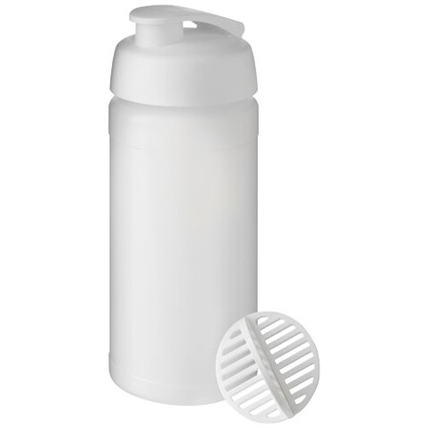 Baseline Plus 500 ml Shakerflasche, weiss, klar mattiert bedrucken, Art.-Nr. 21070201 Baseline Plus 500 ml Shakerflasche, weiss, klar mattiert bedrucken, Art.-Nr. 21070201