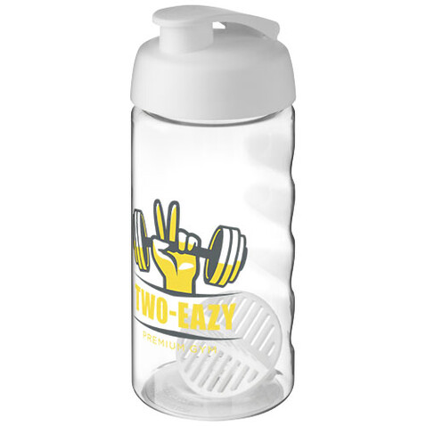 H2O Active® Bop 500 ml Shakerflasche, weiss, transparent bedrucken, Art.-Nr. 21070401 H2O Active® Bop 500 ml Shakerflasche, weiss, transparent bedrucken, Art.-Nr. 21070401
