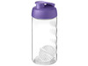 H2O Active® Bop 500 ml Shakerflasche, lila, transparent bedrucken, Art.-Nr. 21070437