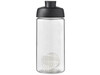 H2O Active® Bop 500 ml Shakerflasche, schwarz, transparent bedrucken, Art.-Nr. 21070490