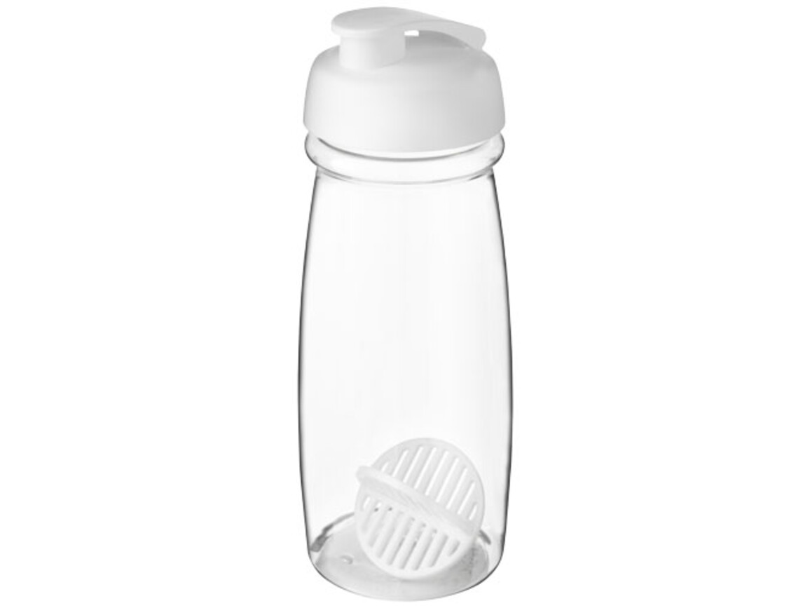 H2O Active® Pulse 600 ml Shakerflasche, weiss, transparent bedrucken, Art.-Nr. 21070501