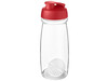 H2O Active® Pulse 600 ml Shakerflasche, rot, transparent bedrucken, Art.-Nr. 21070521