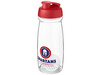 H2O Active® Pulse 600 ml Shakerflasche, rot, transparent bedrucken, Art.-Nr. 21070521