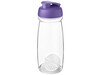 H2O Active® Pulse 600 ml Shakerflasche, lila, transparent bedrucken, Art.-Nr. 21070537