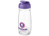 H2O Active® Pulse 600 ml Shakerflasche, lila, transparent bedrucken, Art.-Nr. 21070537