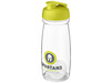 H2O Active® Pulse 600 ml Shakerflasche, limone, transparent bedrucken, Art.-Nr. 21070563