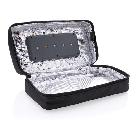 Tragbare UV-C-Sterilisationstasche mit integriertem Akku grau bedrucken, Art.-Nr. P820.222 Tragbare UV-C-Sterilisationstasche mit integriertem Akku grau bedrucken, Art.-Nr. P820.222