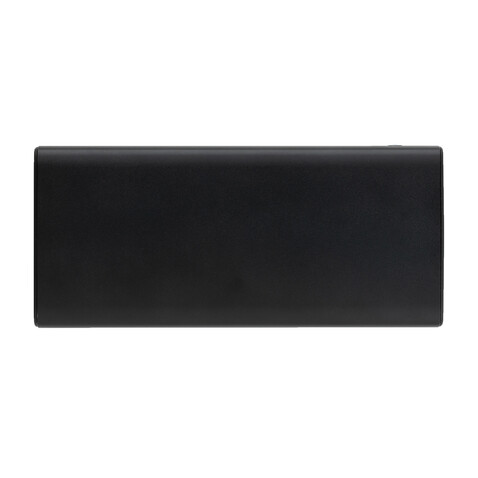 18W PD Powerbank mit 10.000 mAh aus Aluminium schwarz bedrucken, Art.-Nr. P322.241
