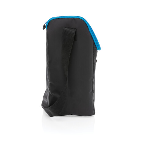 Explorer Handliche Outdoor Kühltasche schwarz, blau bedrucken, Art.-Nr. P422.321
