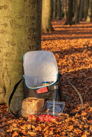 Explorer medium Outdoor Kühltasche schwarz, blau bedrucken, Art.-Nr. P422.361 Explorer medium Outdoor Kühltasche schwarz, blau bedrucken, Art.-Nr. P422.361