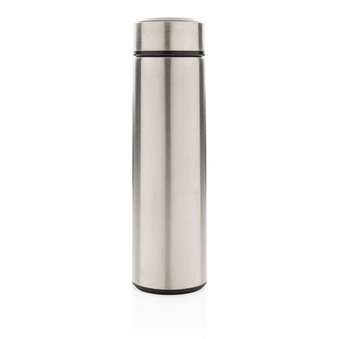 Vakuum Stainless Steel Flasche mit gebürstetem Metalldeckel silber bedrucken, Art.-Nr. P433.392 Vakuum Stainless Steel Flasche mit gebürstetem Metalldeckel silber bedrucken, Art.-Nr. P433.392