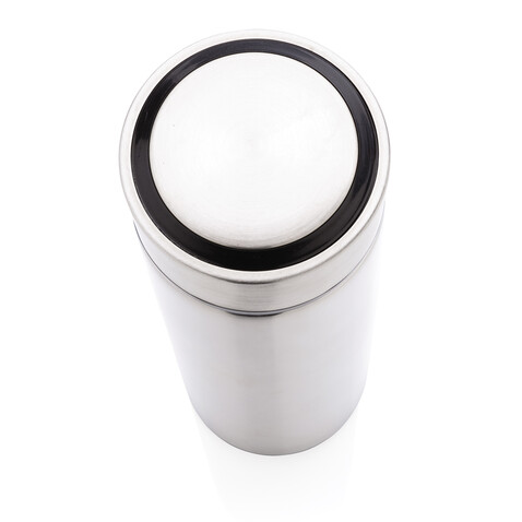Vakuum Stainless Steel Flasche mit gebürstetem Metalldeckel silber bedrucken, Art.-Nr. P433.392 Vakuum Stainless Steel Flasche mit gebürstetem Metalldeckel silber bedrucken, Art.-Nr. P433.392