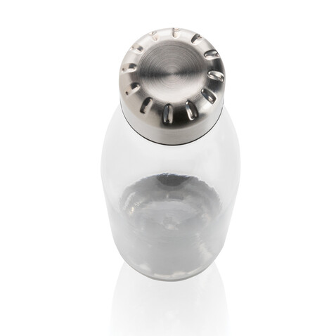 Auslaufsichere Trinkflasche mit Stainless-Steel-Deckel transparent bedrucken, Art.-Nr. P436.750 Auslaufsichere Trinkflasche mit Stainless-Steel-Deckel transparent bedrucken, Art.-Nr. P436.750